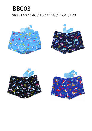 Chlapecké koupací šortky s rybami, různé barvy