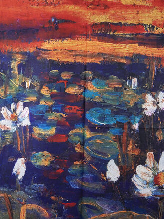 Delfin dámská šála barevný obraz