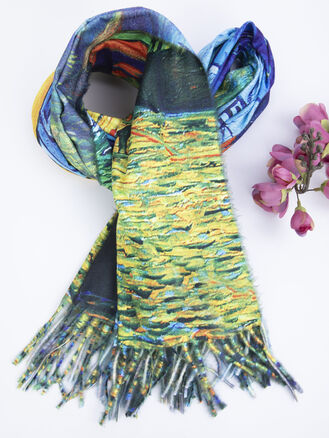 Delfin dámská šála noční kavárna - Vincent van Gogh