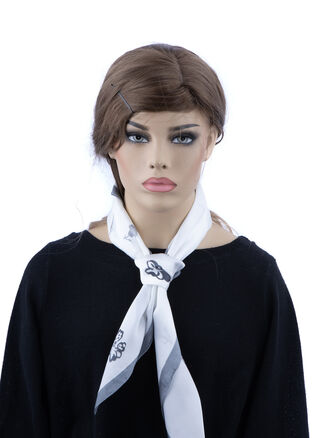 Dámský hebký šátek s květinami a lemováním