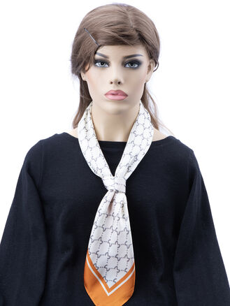 Dámský hebký šátek s elegantním designem a lemováním