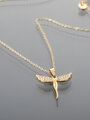 Náhrdelník, jemný řetízek z chirurgické oceli s přívěskem ve tvaru anděla