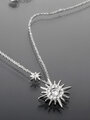 Náhrdelník, jemný řetízek z chirurgické oceli s hvězdou a hvězdičkou