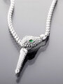 Nápadný náhrdelník s hadem, chirurgická ocel