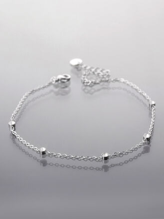 Elegantní řetízek na nohu z chirurgické oceli s krystalky